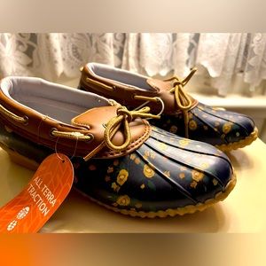 NWT/B JBU Gwen garden ready duck shoes, size 10, floral